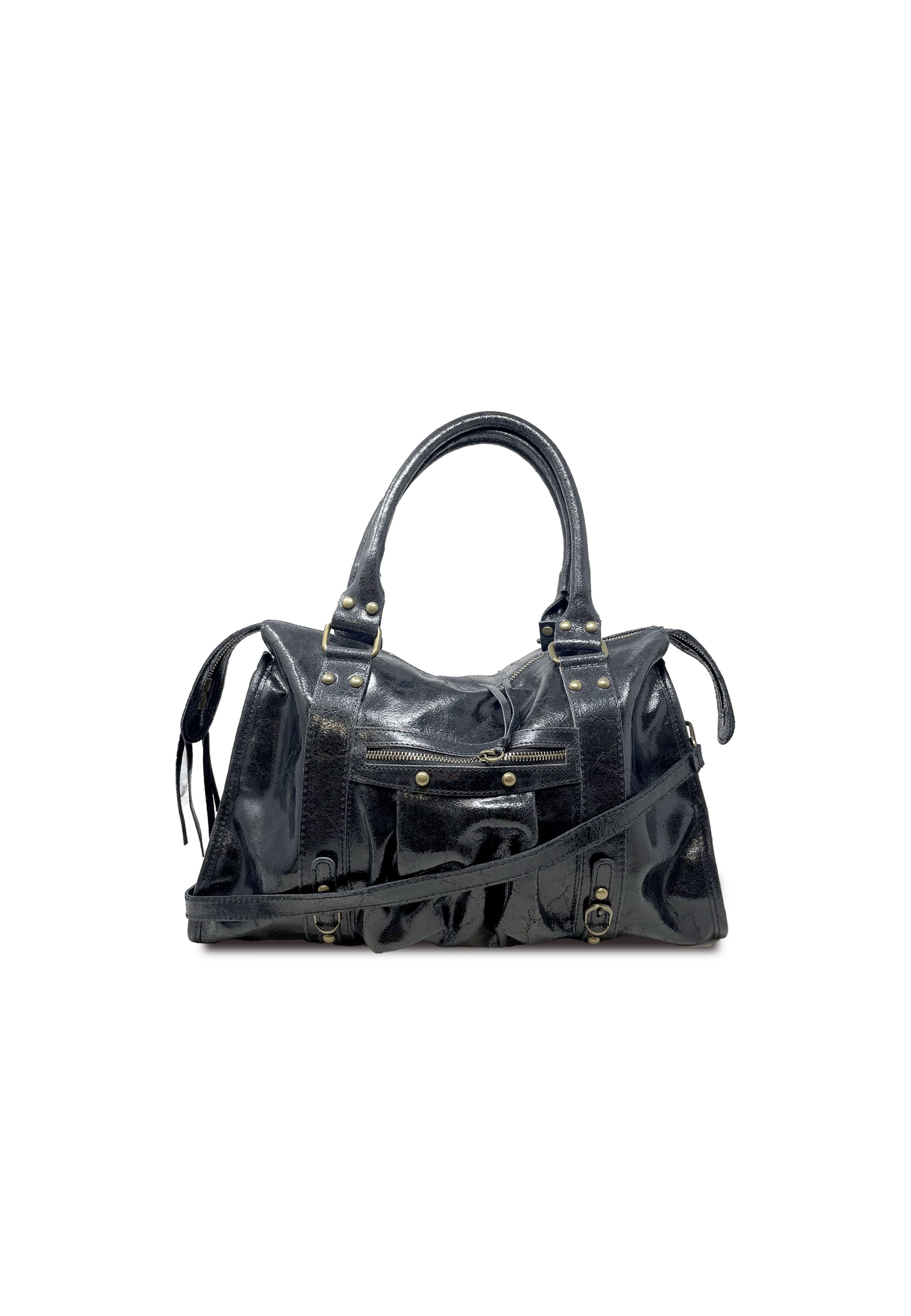 CHICCA BORSE Handbag in Black: front