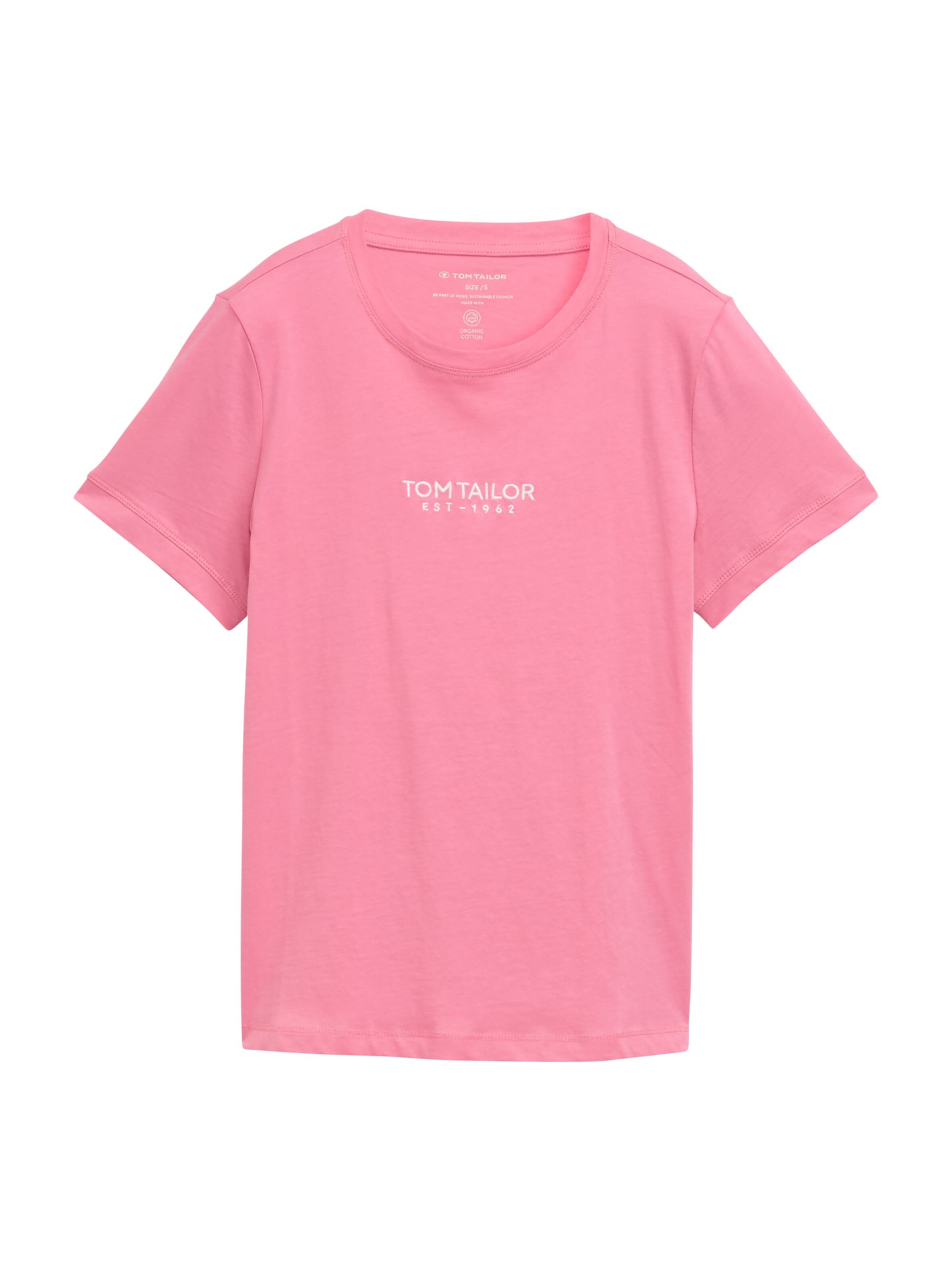 TOM TAILOR Тениска в розово: отпред