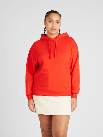 Tommy Hilfiger Curve Sweatshirt in Red: front