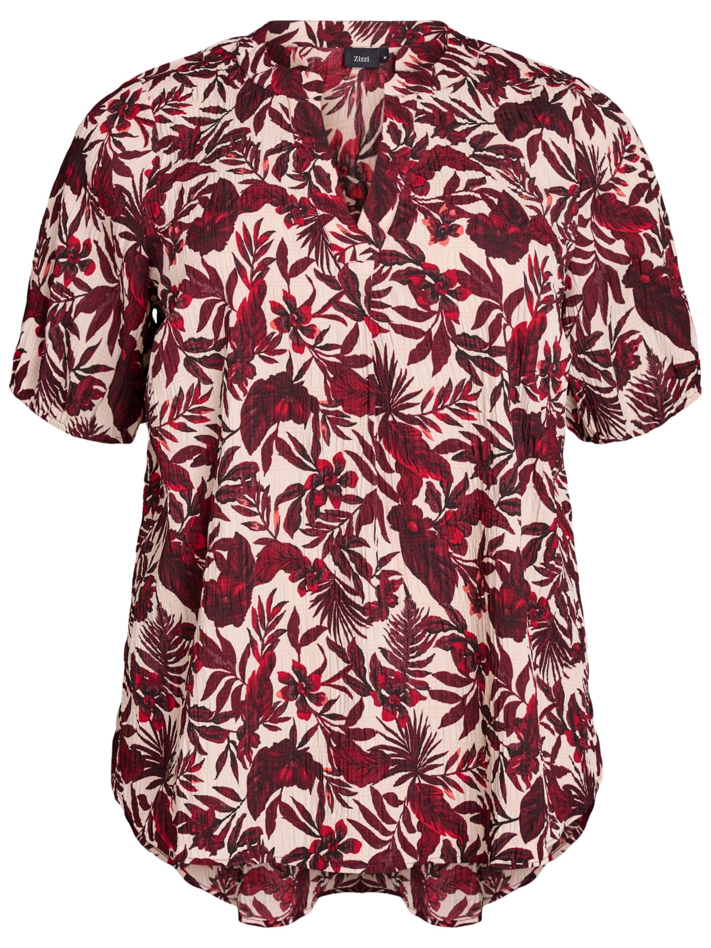 Chemisier 'EHANNAH' Zizzi en rouge : devant