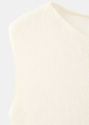 MANGO Knit Cardigan 'Minu' in White