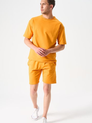 LOUIS LECLER Regular Pants 'Otto' in Yellow