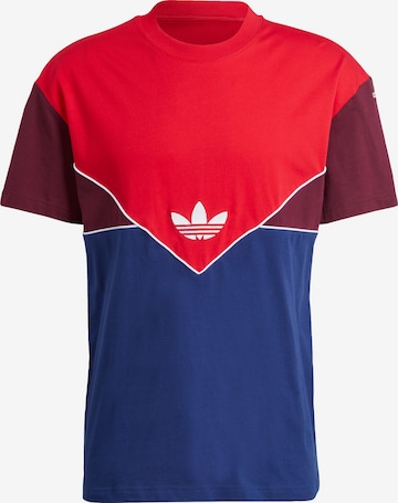 T-Shirt 'adicolor' ADIDAS ORIGINALS en rouge : devant