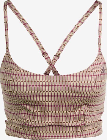 Reggiseno sportivo di ADIDAS PERFORMANCE in rosa: frontale