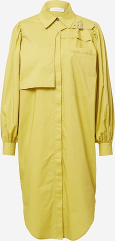 Robe-chemise 'BLUR' Copenhagen Muse en jaune : devant