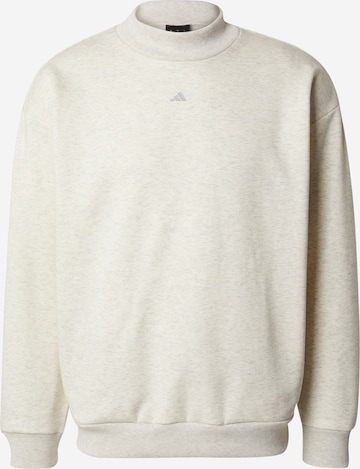 ADIDAS PERFORMANCE - Sweatshirt de desporto 'One' em branco: frente