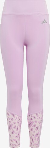 ADIDAS SPORTSWEAR Skinny Sportsbukser 'Optime' i pink: forside