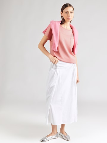 rožinė monari Megztinis be užsegimo