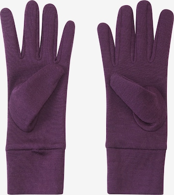 Reima Gloves ' Etsin ' in Purple: front