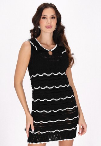 Abito in maglia 'Fashion Look' di faina in nero: frontale