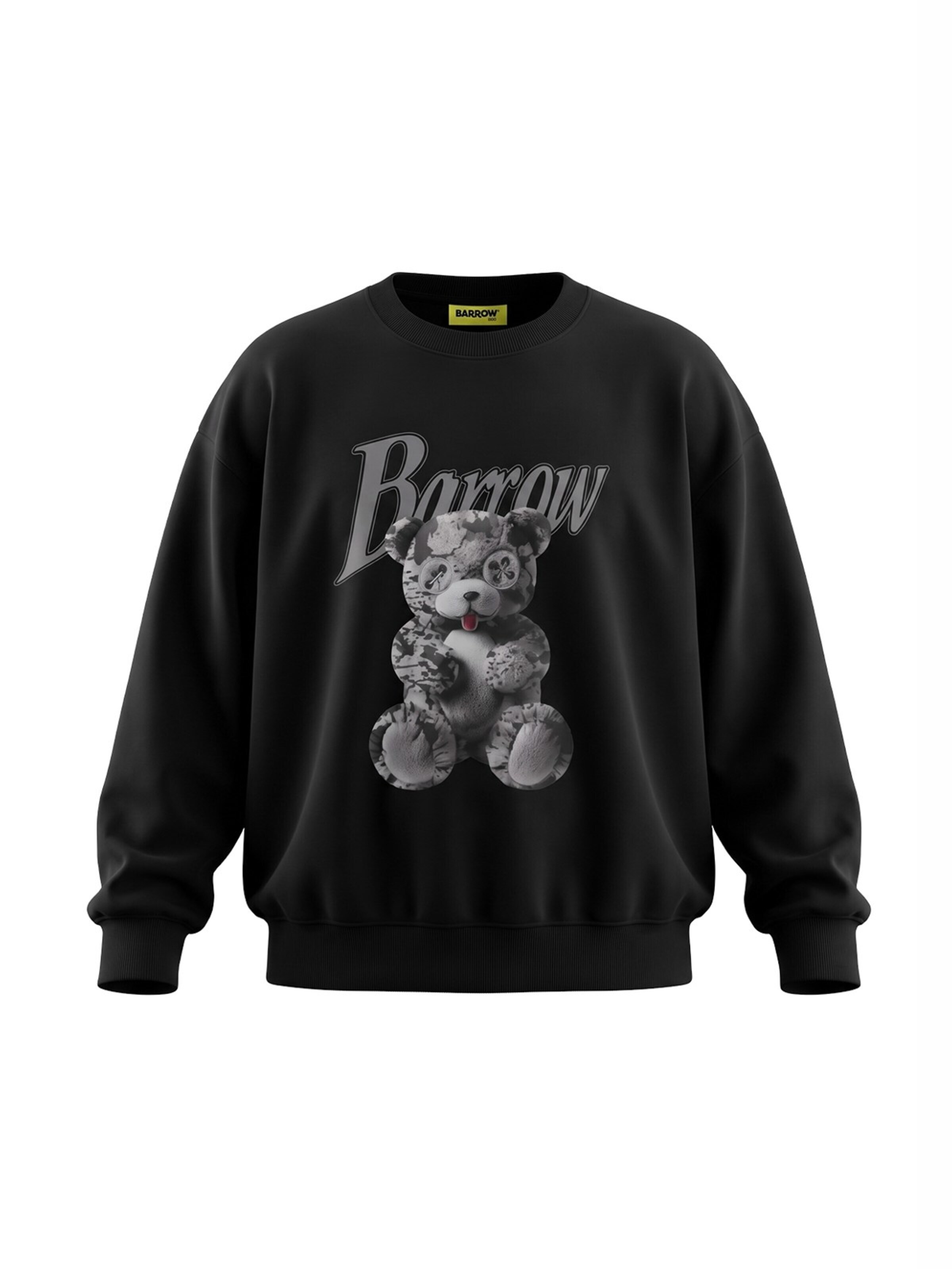 BARROW Sweatshirt 'Felpa girocollo nera per bambino' in Zwart: voorkant