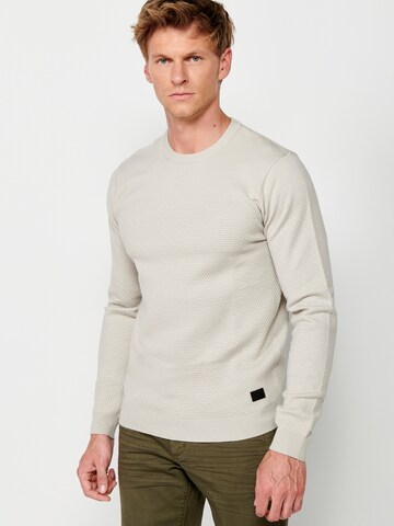 Pull-over 'Punto' KOROSHI en blanc