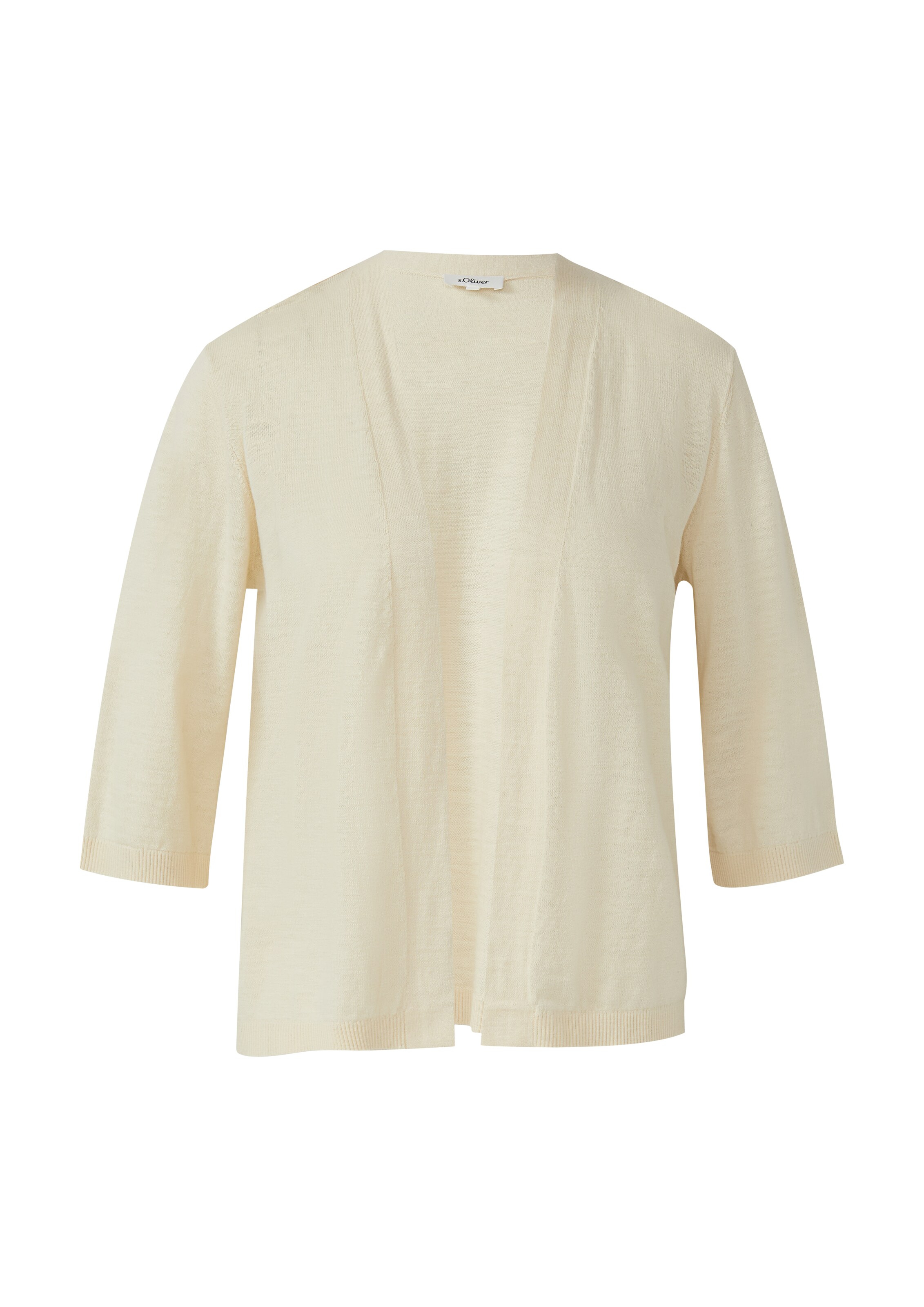 s.Oliver Strickjacke in Beige: Vorderseite