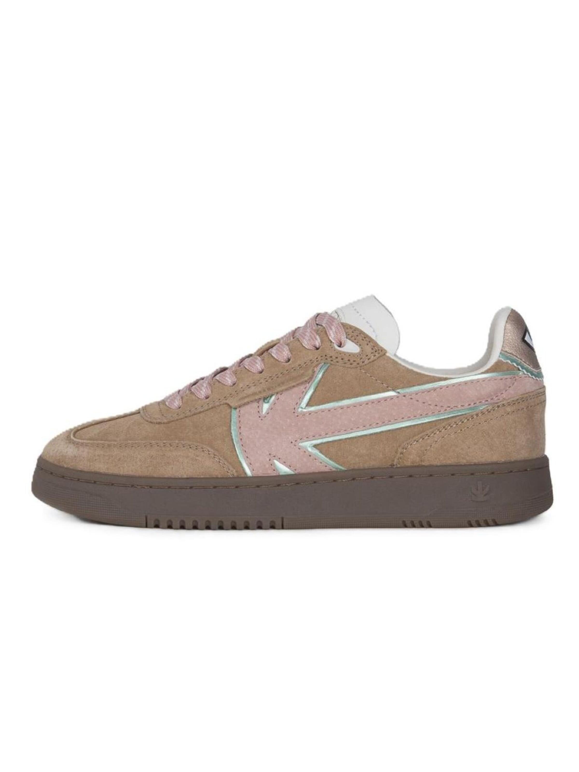 Kaotiko Sneakers laag 'Boston' in Bruin: voorkant