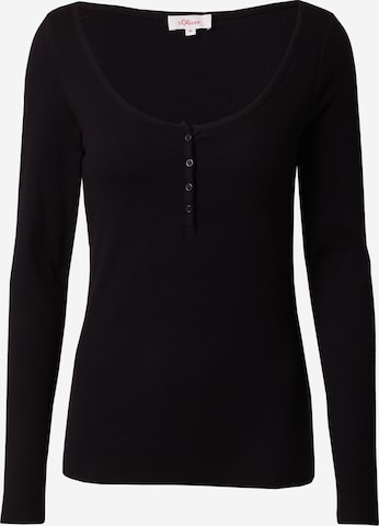 s.Oliver - Camiseta en negro: frente