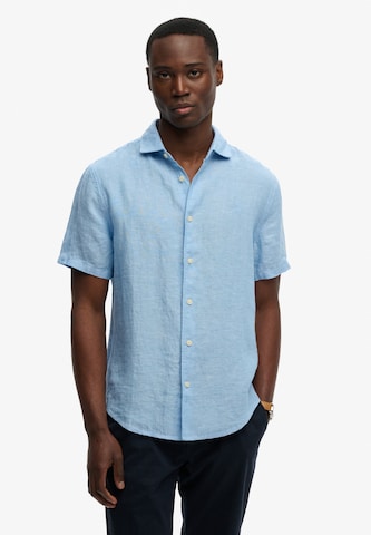 Fit confort Chemise 'Riviera' Superdry & Co en bleu : devant