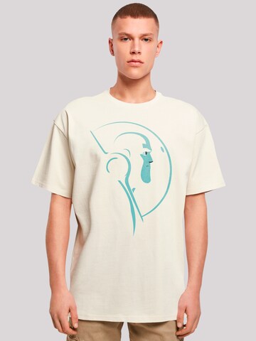 T-Shirt 'Buzz Lightyear Space Helmet Stare' F4NT4STIC en beige : devant