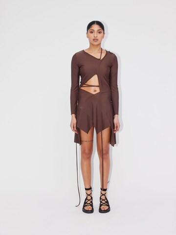 ABOUT YOU REBIRTH STUDIOS Shirt 'Livia' in Brown: front