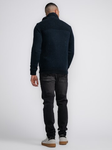 Petrol Industries Gebreid vest 'Naukati' in Blauw