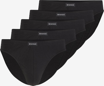 TOM TAILOR Трусы-слипы в Черный: спереди