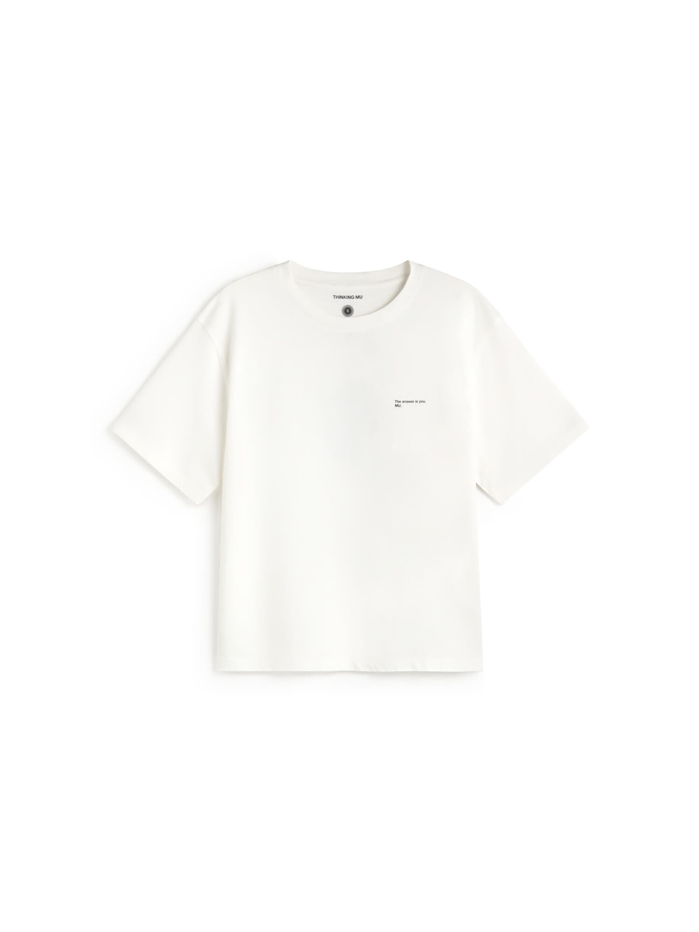 Thinking MU Shirt 'LUCIA' in Weiß: Vorderseite