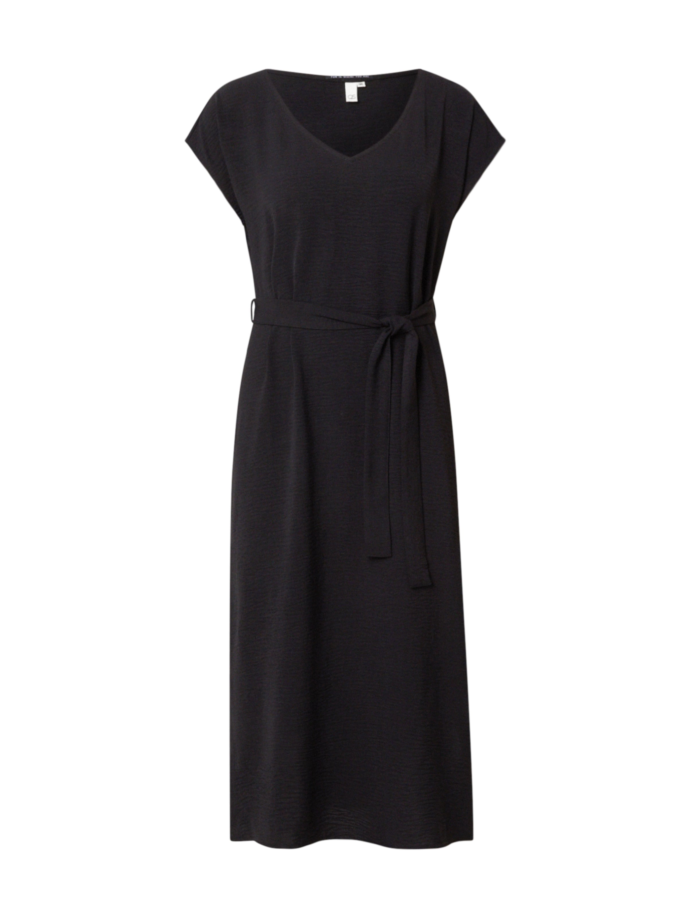 QS Kleid in Schwarz: Vorderseite