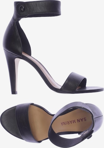 San Marina Sandals & High-Heeled Sandals in 38 in Black: front