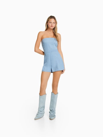 Bershka Jumpsuit in Blauw