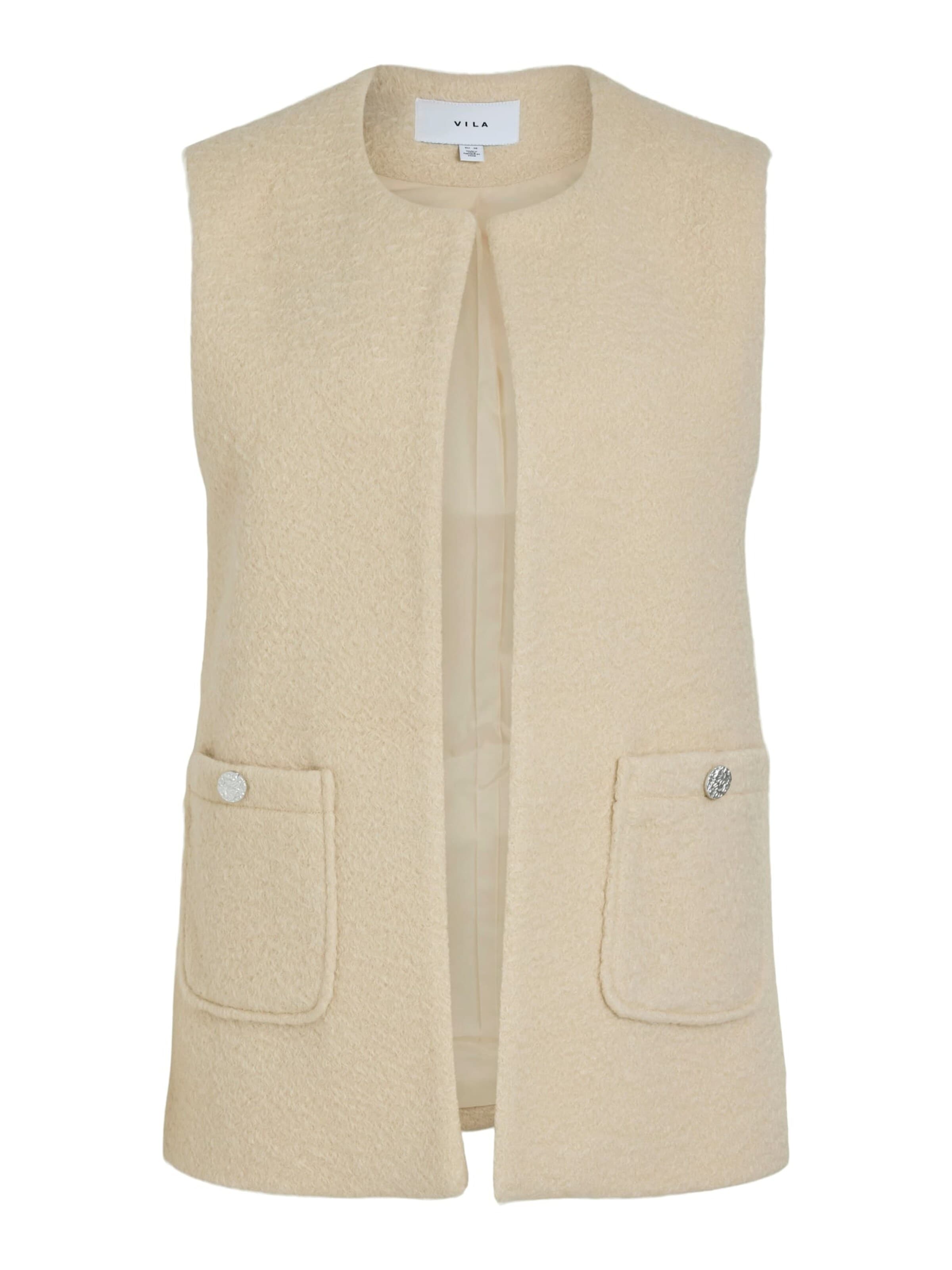 VILA Bodywarmer 'kera' in Beige: voorkant