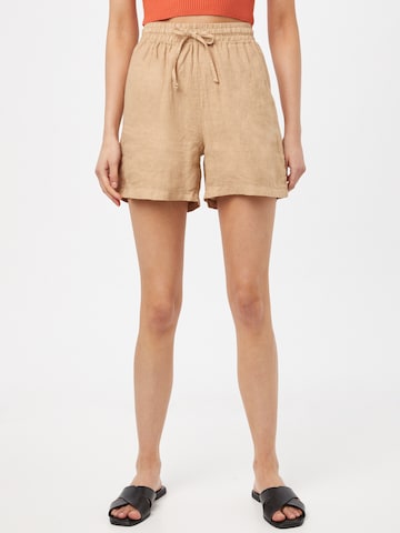 Moves Loosefit Broek 'Damia' in Beige: voorkant