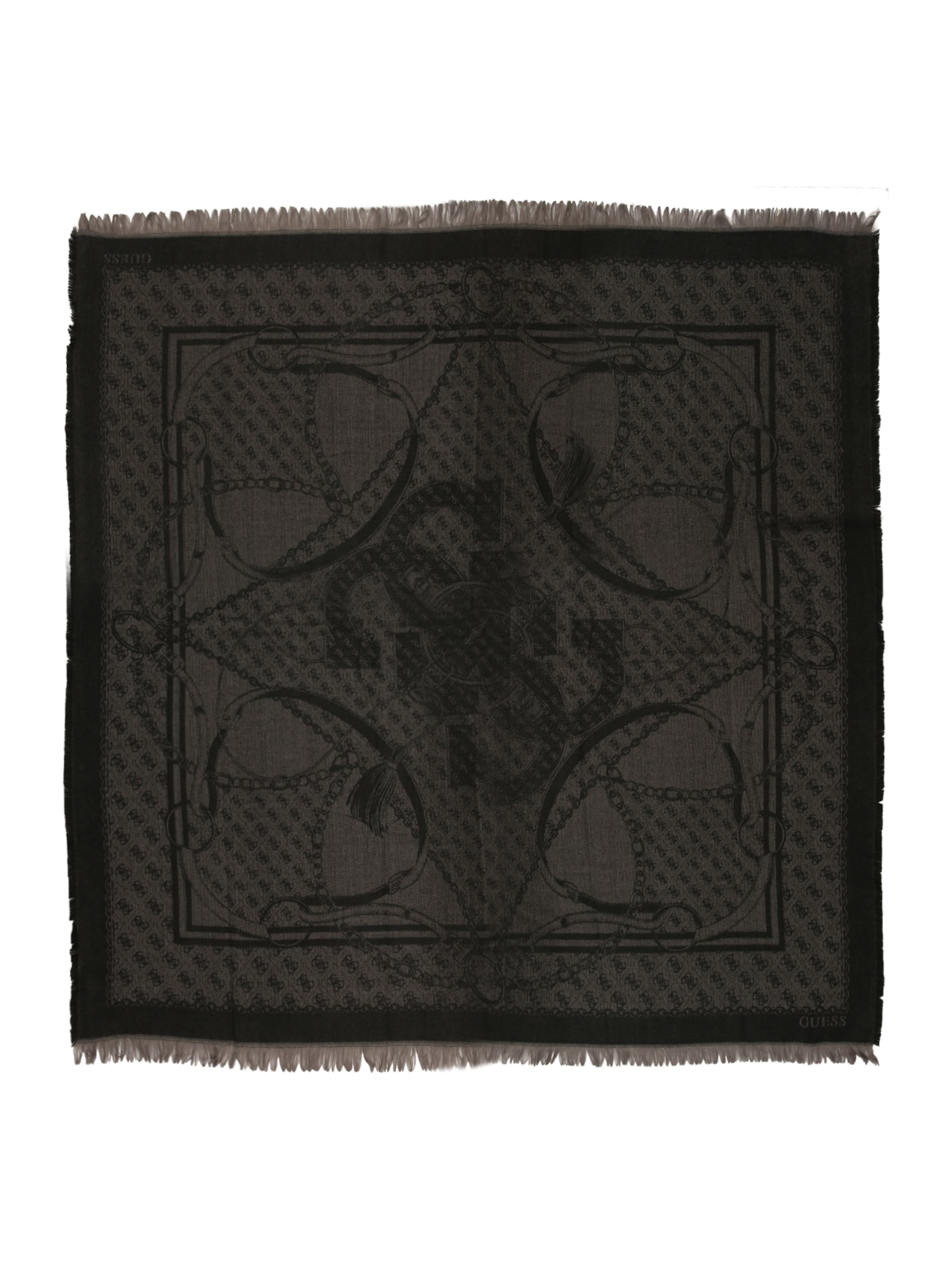 Sciarpa 'KEFIAH 120X120' di GUESS in nero: frontale