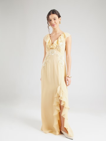 Robe Maya Deluxe en beige : devant