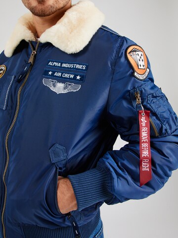 ALPHA INDUSTRIES Vinterjacka 'Injector III' i blå