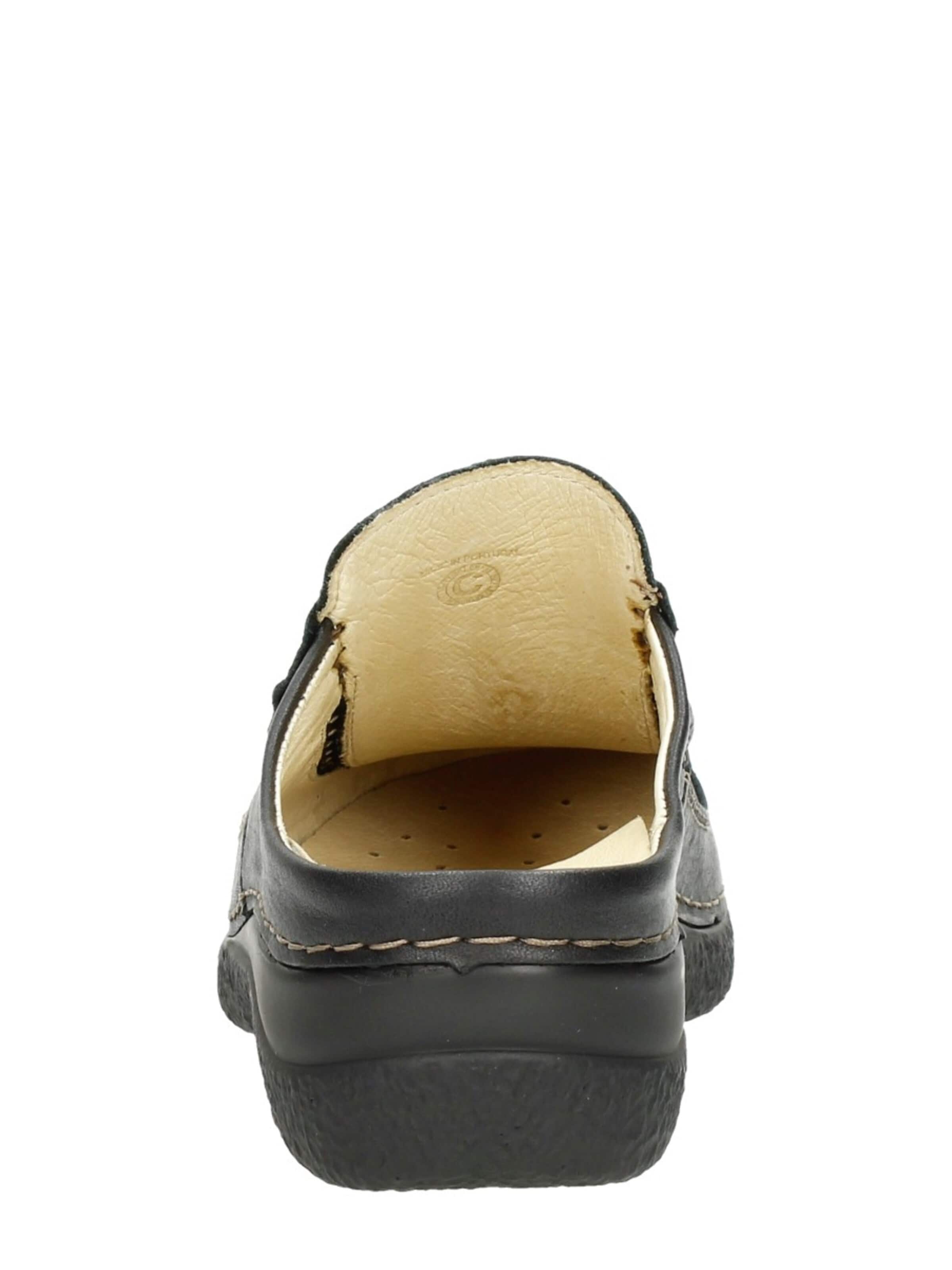 Wolky Huisschoenen 'Roll Slide' in Zwart