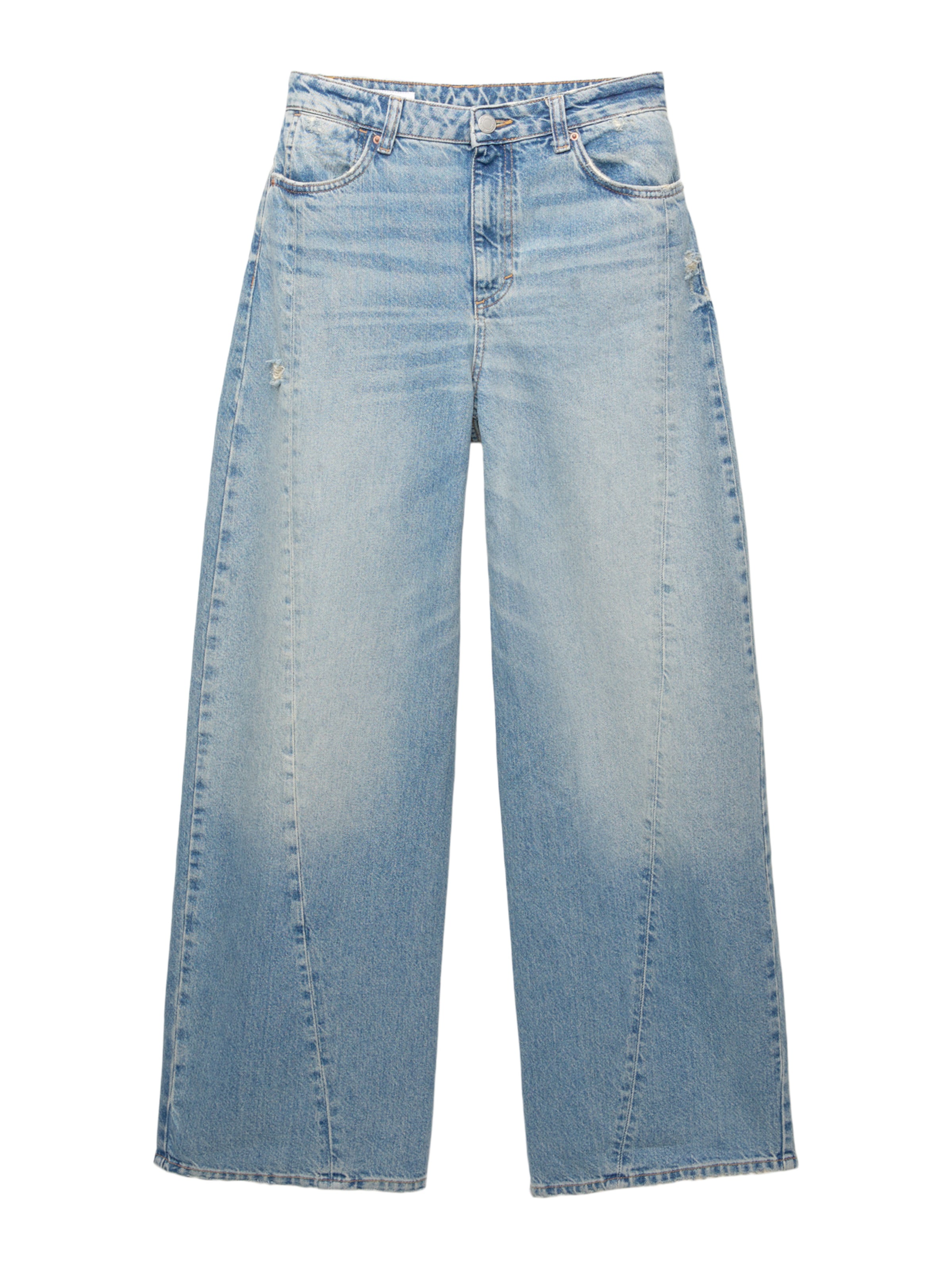 Pull&Bear Baggy Jeans i blå: framsida