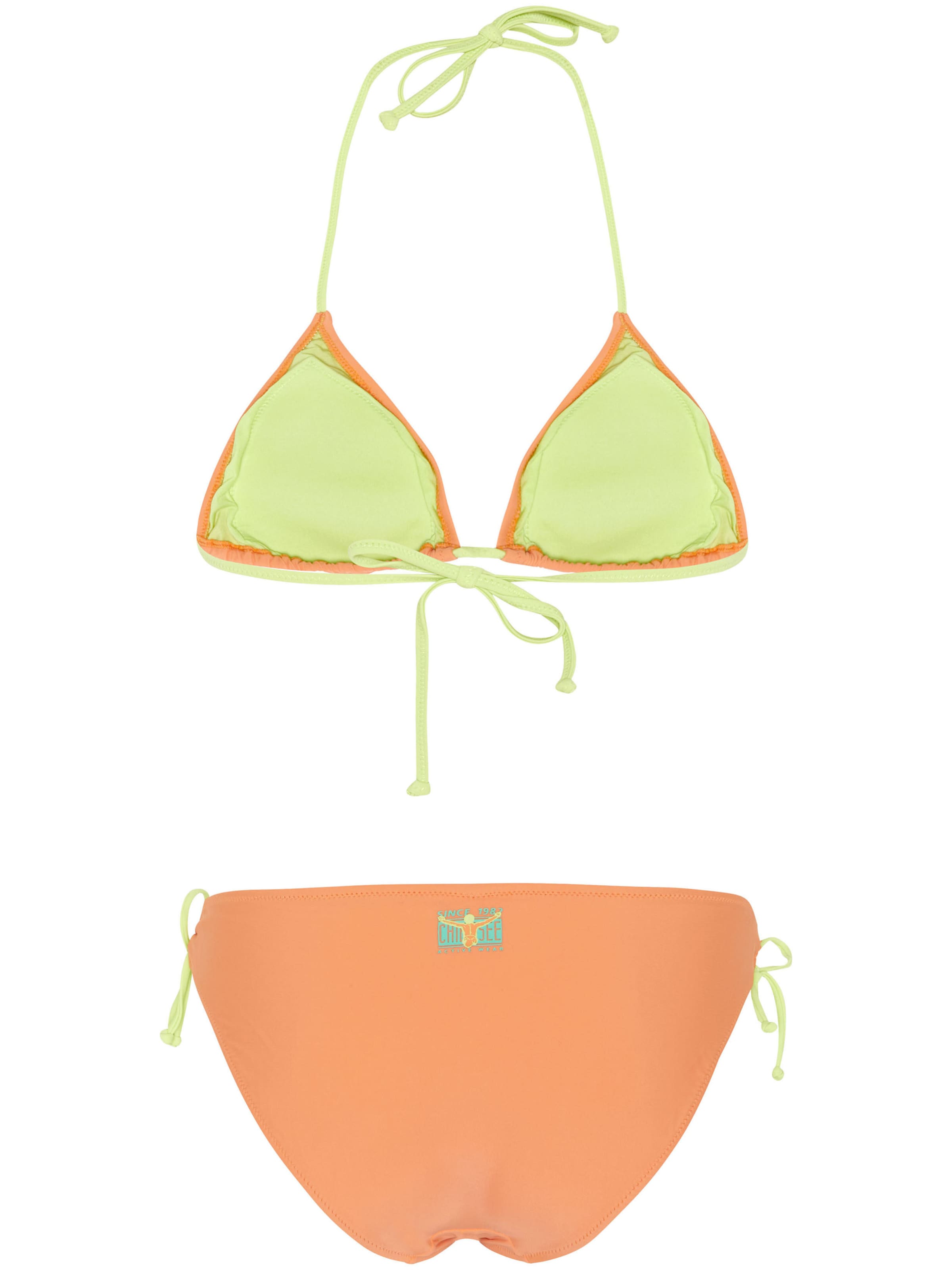 CHIEMSEE Triangle Bikini ' mit Kontraststoff ' in Orange