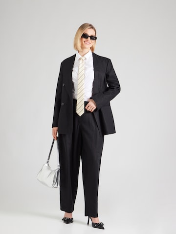 TOPSHOP Barrel Veckad byxa 'BINA' i svart