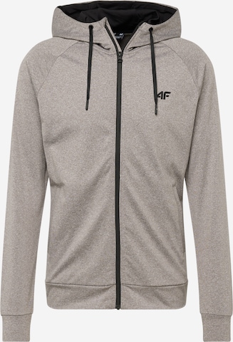 4F Sportsweatjacke in Grau: predná strana