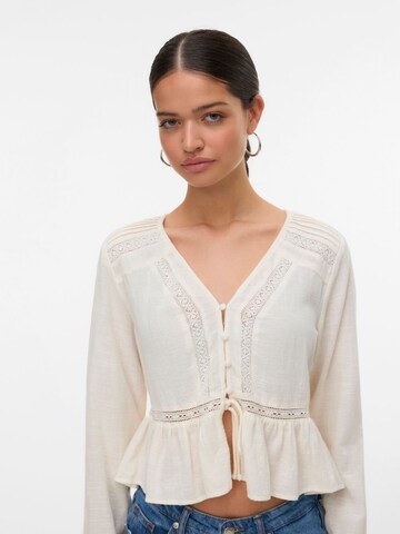 VERO MODA Bluse i beige: forside