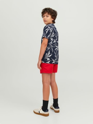 Jack & Jones Junior شورت سباحة 'FIJI' بلون أحمر