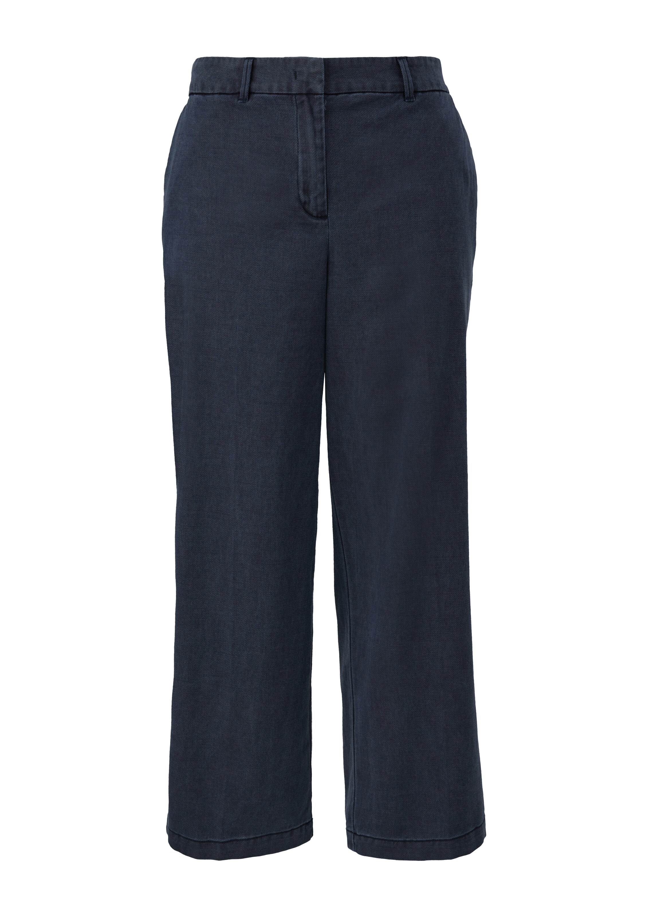 s.Oliver Red Label Plus Wide Leg Hose in Blau: Vorderseite