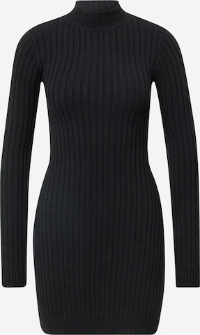 HOLLISTER Knit dress in Black: front