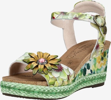 Sandales Laura Vita en vert : devant