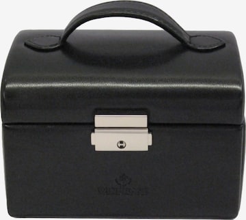 WINDROSE Schmuckkoffer 'Merino' in Schwarz: Vorderseite