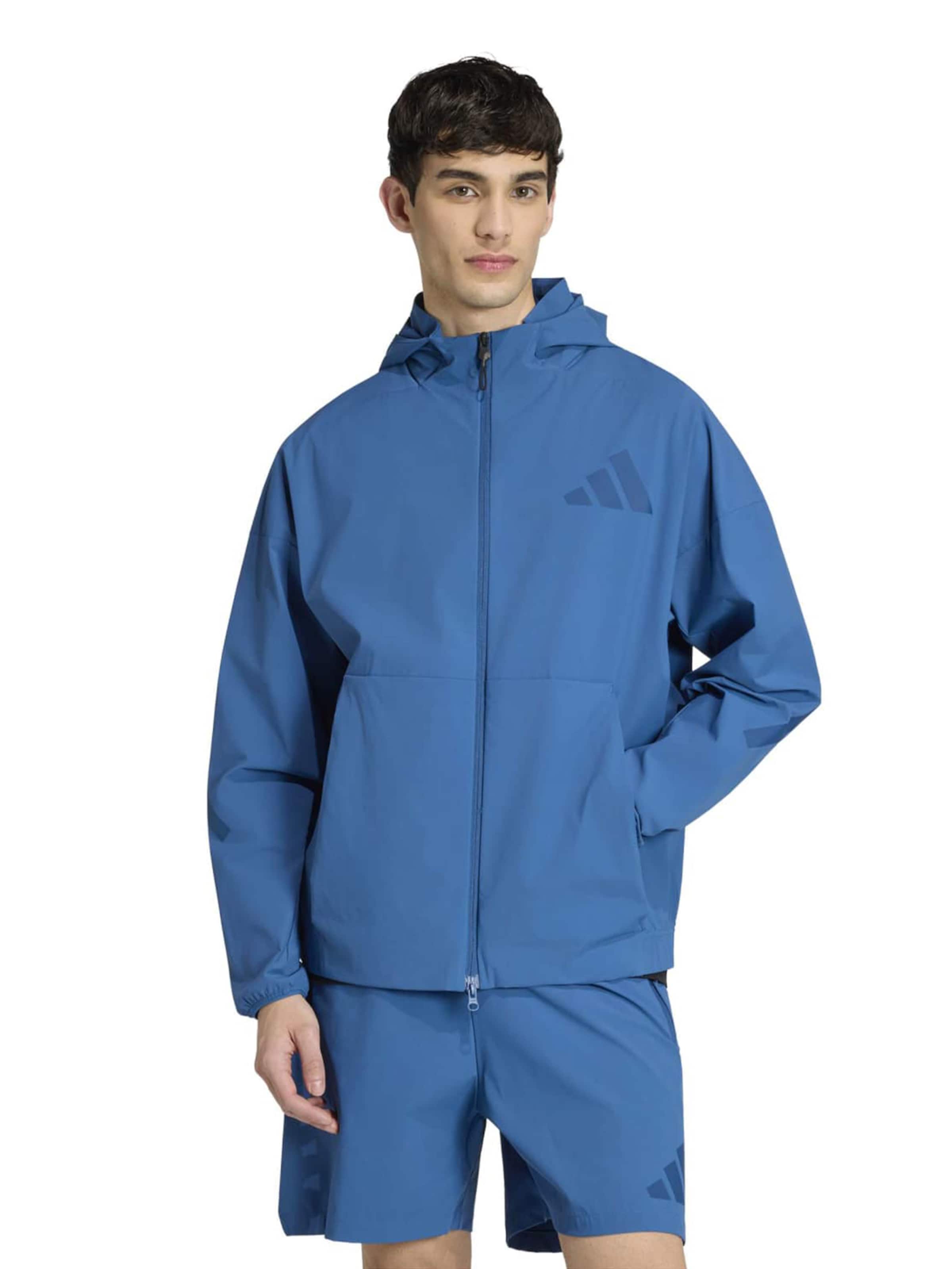 ADIDAS SPORTSWEAR Sports jacket 'Z.N.E.' in Blue: front