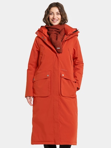 Manteau d’hiver 'MELODY' Didriksons en orange : devant