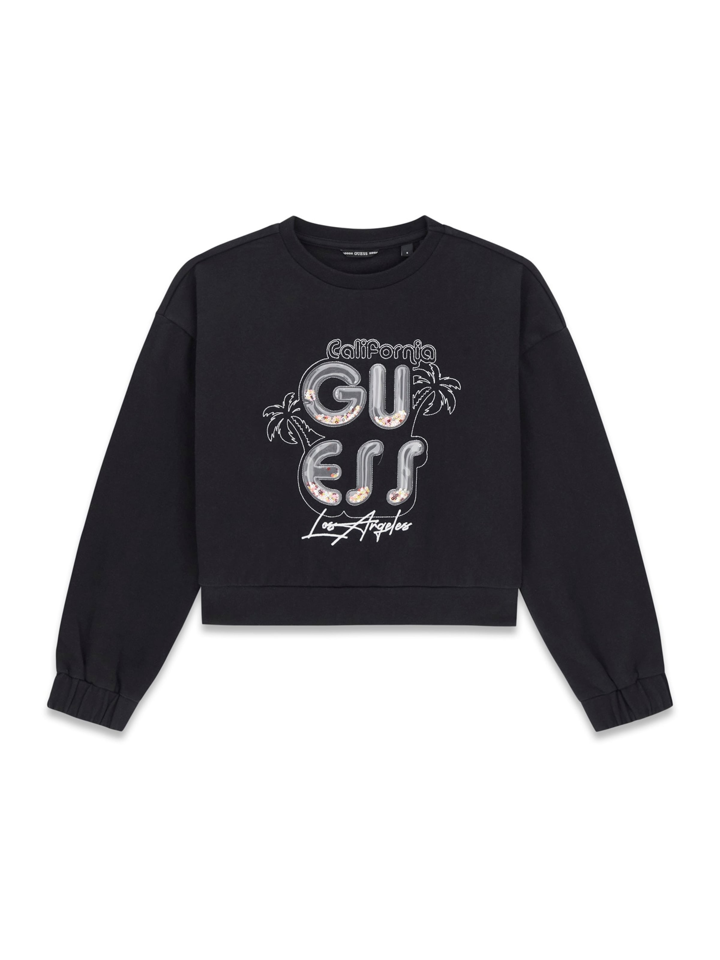 GUESS Majica | črna barva: sprednja stran