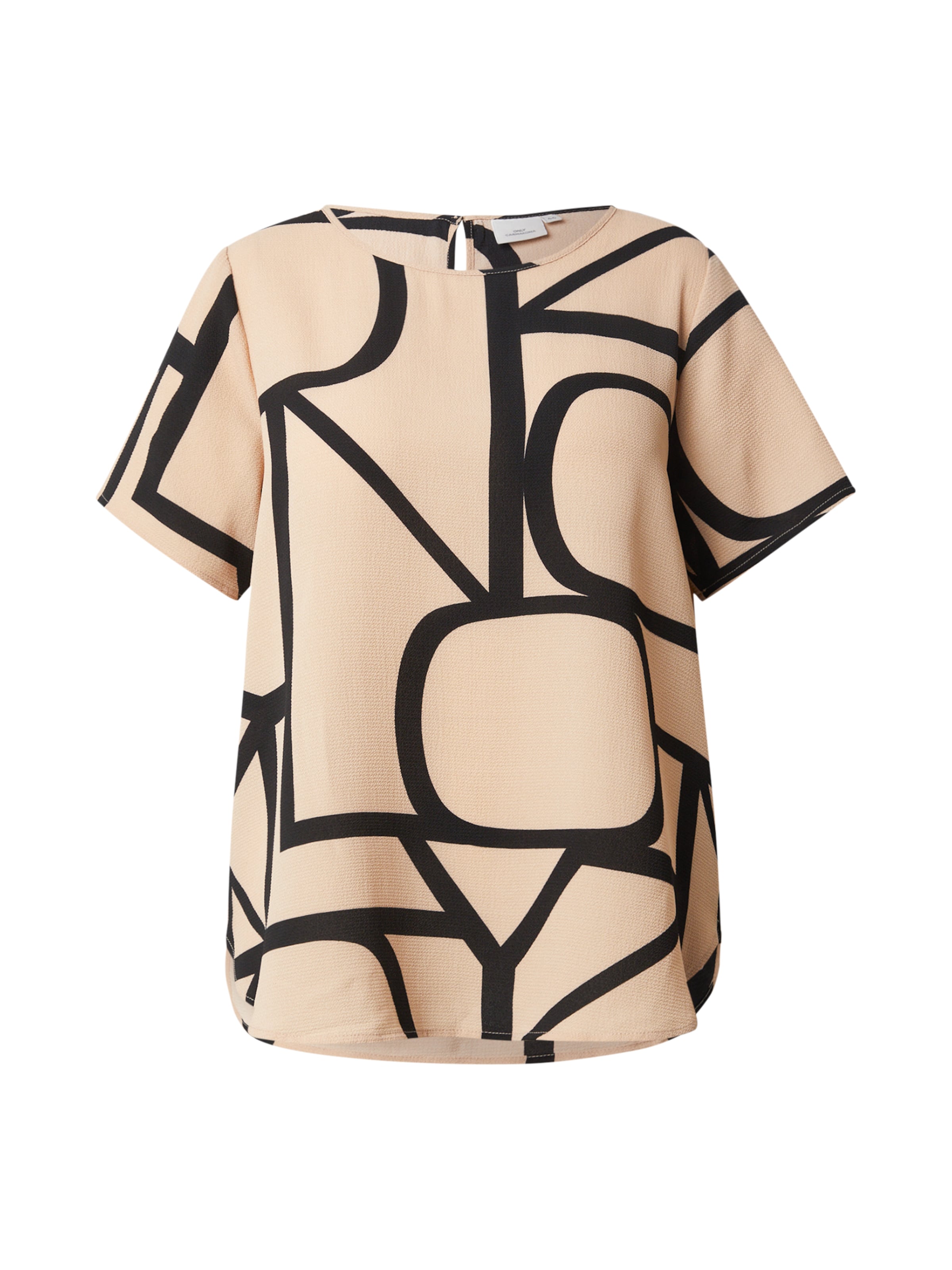 ONLY Carmakoma - Blusa 'CARVica' en beige: frente