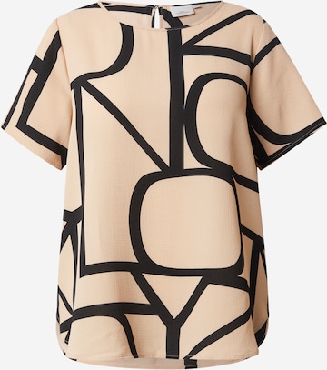 ONLY Carmakoma - Blusa 'CARVica' en beige: frente