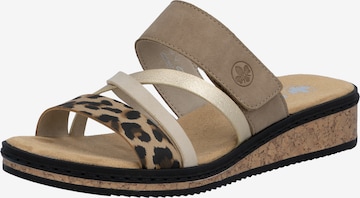 Mule Rieker en beige : devant